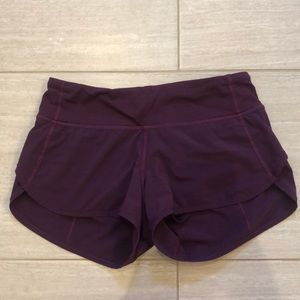Lululemon size 2 speed up shorts